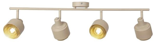 Rabalux 3550 přisazené stropní bodové svítidlo Fedora 4x40W | E14- světle hnědá, zlatá