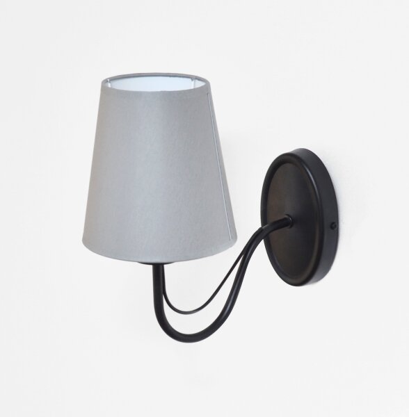 Nástěnná lampa MALBO 1xE27/15W/230V šedá/černá