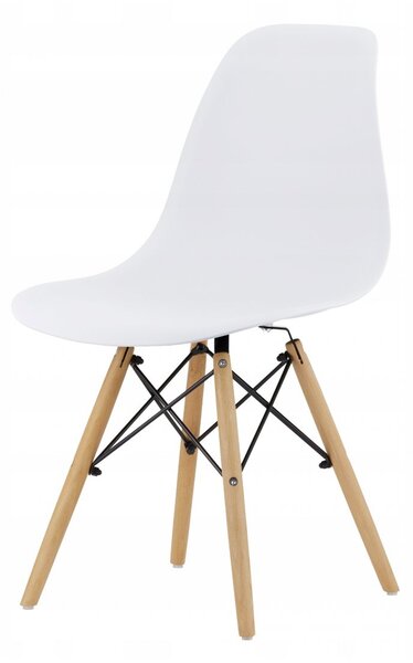 SUPPLIES CINKLA Skandinávská Jídelní židle - bílá barva