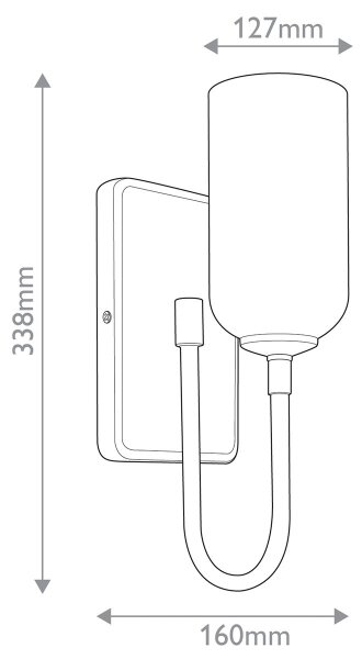 Kichler KL-SOLIA-1W-CPZB - LED Koupelnové svítidlo SOLIA 1xG9/3W/230V IP44 zlatá