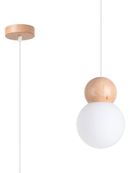 Sollux SL.1390 - Lustr na lanku PEKKA 1xG9/8W/230V bílá