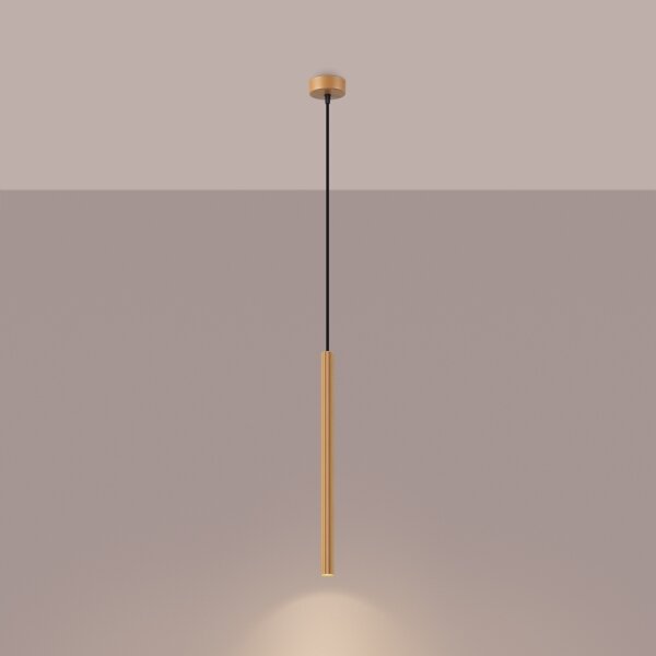 Sollux SL.1339 - Lustr na lanku ARCHE 1xG9/8W/230V zlatá