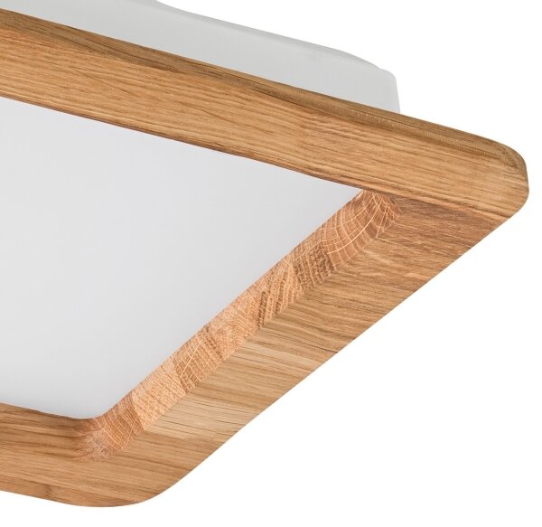 LED Podhledové svítidlo WOODY SPOT LED/17W/230V 3000K dub 18,5x18,5 cm