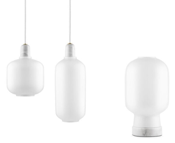 Normann Copenhagen Závěsná lampa Amp Large, white 502074