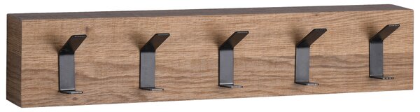 ŠATNÍ PANEL, černá, barvy dubu, 50/10/5 cm - Šatní panely, Online Only