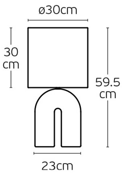 VK Light Arch E27 stolní svítidlo