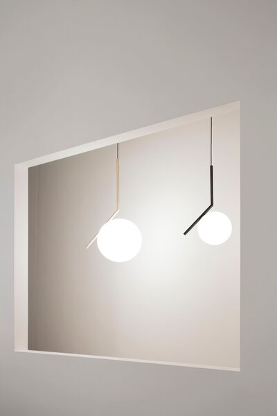 Flos F3176030 IC Lights S2, designové závěsné svítidlo, 1x205W E27, černá, Ø 30cm