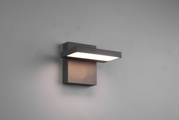 Trio 226360142 LED venkovní nástěnné svítidlo Horton 1x8W | 1000lm | 3000K | IP54 - nastavitelné, antracit