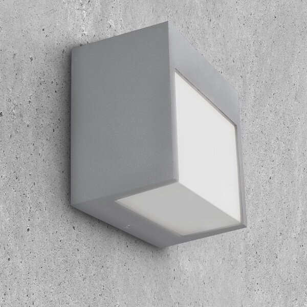 Brilagi - LED Venkovní nástěnné svítidlo TERNI LED/12W/230V šedá IP44