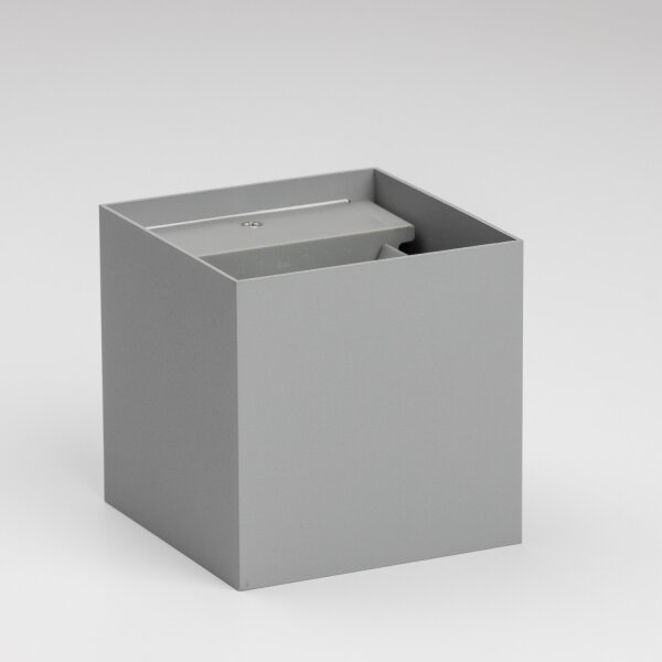 Brilagi - LED Venkovní nástěnné svítidlo CUBE LED/6W/230V šedá IP54