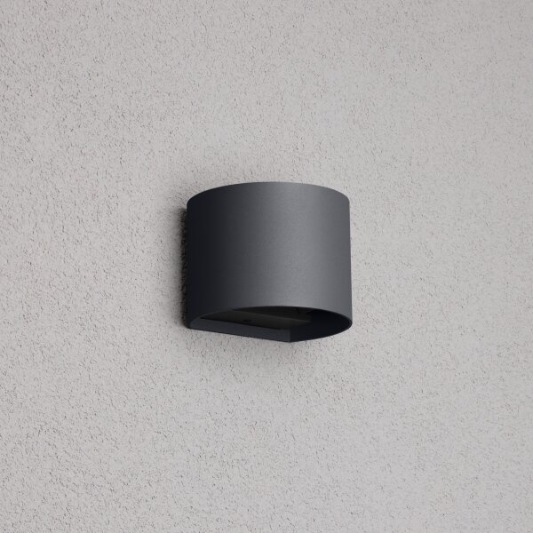 Brilagi - LED Venkovní nástěnné svítidlo RONDO LED/6W/230V antracit IP54