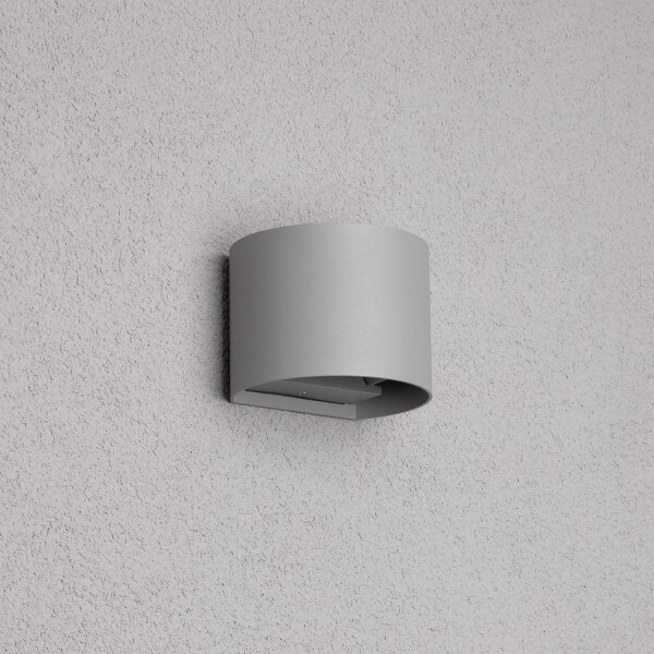 Brilagi - LED Venkovní nástěnné svítidlo RONDO LED/6W/230V šedá IP54