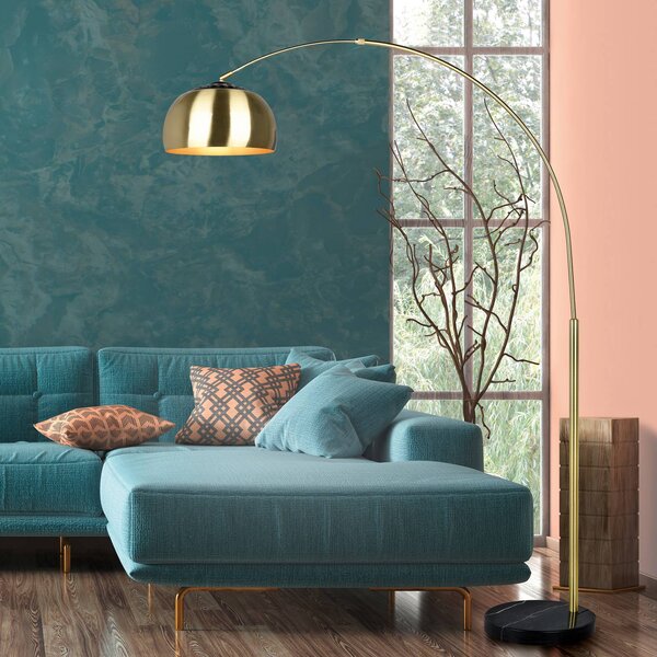 Trio Lighting Stojanová lampa Argentina, mosaz, Mosaz / zlato, Obývací pokoj / jídelna, kov