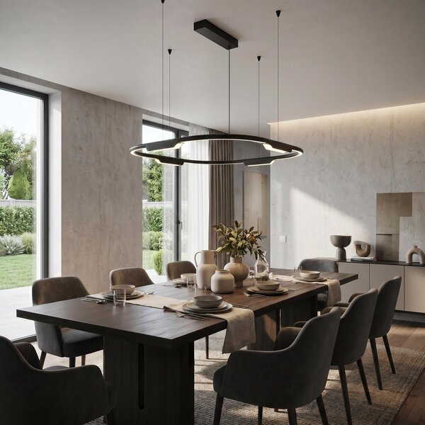 VK Light Core LED závěsné svítidlo Černá1130 mm