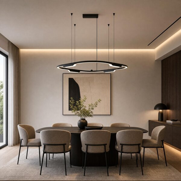 VK Light Core LED závěsné svítidlo Černá1130 mm