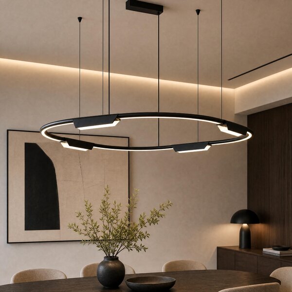 VK Light Core LED závěsné svítidlo Černá1130 mm