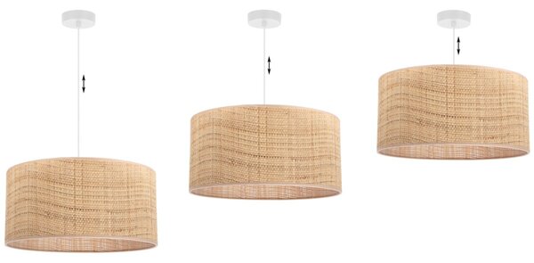 Závěsné svítidlo Rattan, 1x ratanové stínítko, (fi 45cm), w