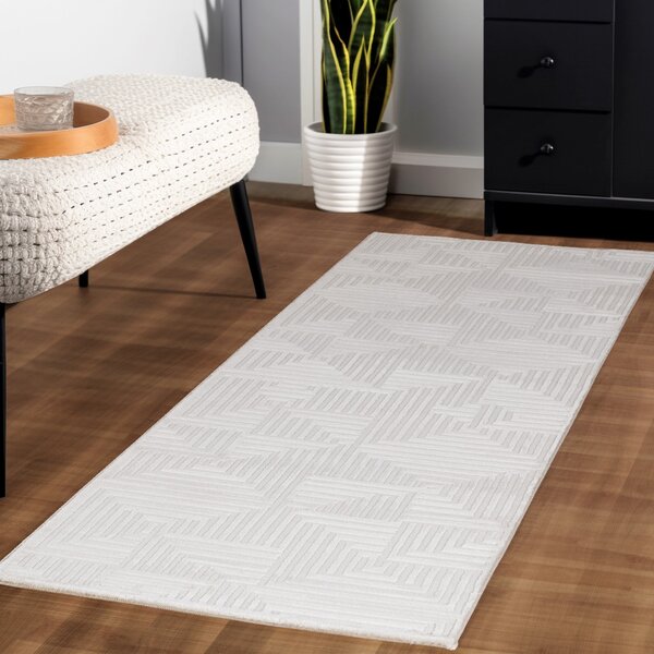 Ayyildiz, Běhoun Sahara 1114 Cream, 80x250, bílá, obývací pokoj