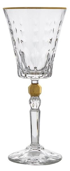 BOHEMIA PRESTIGE CONTE GOLD SKLENICE NA VÍNO 260ML SADA 6 KS