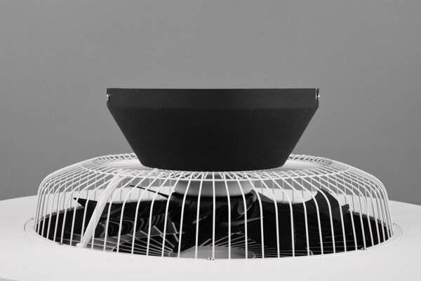 Trio R62672132 LED stropní svítidlo s ventilátorem Halmstad 1x40W | 3000lm | 3000 - 6500K - oddělené vypínače, dálkové ovládání, stmívatelné, 3 rychlosti, časovač, noční režim, černá