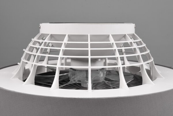 Trio R62662111 LED stropní svítidlo s ventilátorem Farsund 1x30W | 2200lm | 3000 - 6500K - oddělené vypínače, dálkové ovládání, stmívatelné, 3 rychlosti, časovač, noční režim, šedá