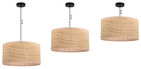 Závěsné svítidlo Rattan, 1x ratanové stínítko, (fi 40cm), b