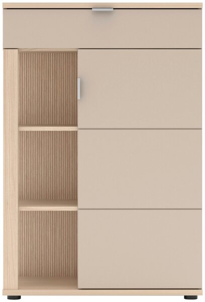 BOTNÍK, kašmírová, barvy dubu, 80/119/38 cm Stylife - Botníky
