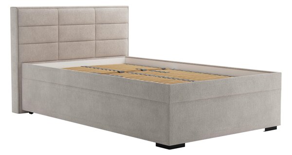 ČALOUNĚNÁ POSTEL, 140/200 cm, krémová Blanar - Postele s úložným prostorem