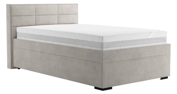ČALOUNĚNÁ POSTEL, 140/200 cm, krémová Blanar - Postele s úložným prostorem