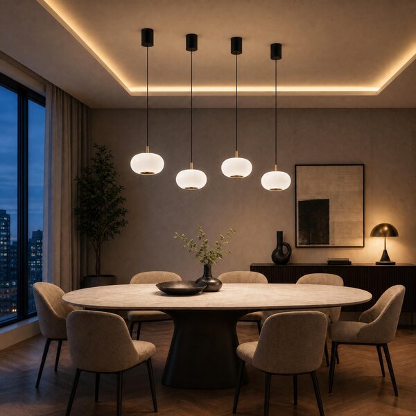 VK Light Arbor LED závěsné svítidlo Černá