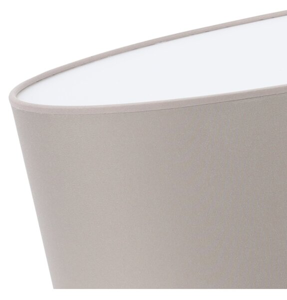 Stropní svítidlo Gaja, 1x béžové textilní stínítko, (bílé plexisklo), (fi 40cm)