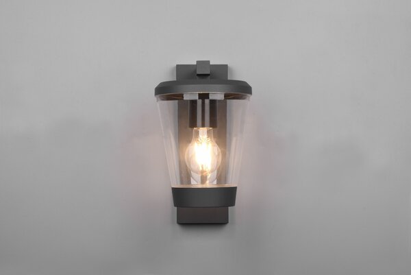 Trio 211060142 venkovní nástěnné svítidlo Cavado 1x40W | E27 | IP44 - antracit