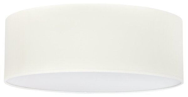 Stropní svítidlo Gaja, 1x krémové textilní stínítko, (bílé plexisklo), (fi 40cm)