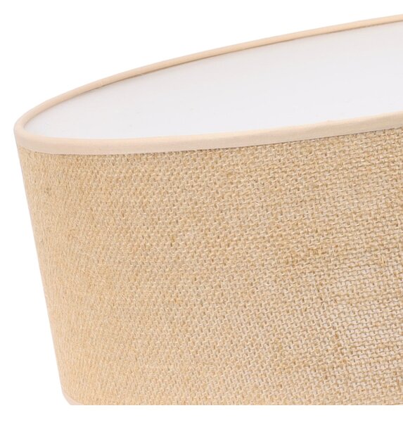 Stropní svítidlo Juta, 1x jutové stínítko, (bílé plexisklo), (fi 50cm)