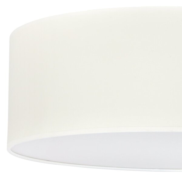 Stropní svítidlo Gaja, 1x krémové textilní stínítko, (bílé plexisklo), (fi 40cm)