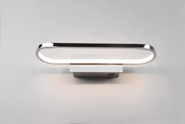 Trio 283770106 LED nástěnné svítidlo Gianni 1x17W | 1700lm | 3000K | IP44 - vypínač na těle, chrom