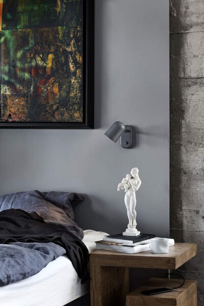 Northern Nástěnná lampa Buddy, dark grey 221