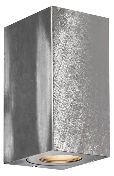 NORDLUX venkovní nástěnné svítidlo Canto Maxi Kubi 2 2x28W GU10 galvanizovaná ocel čirá 49731031