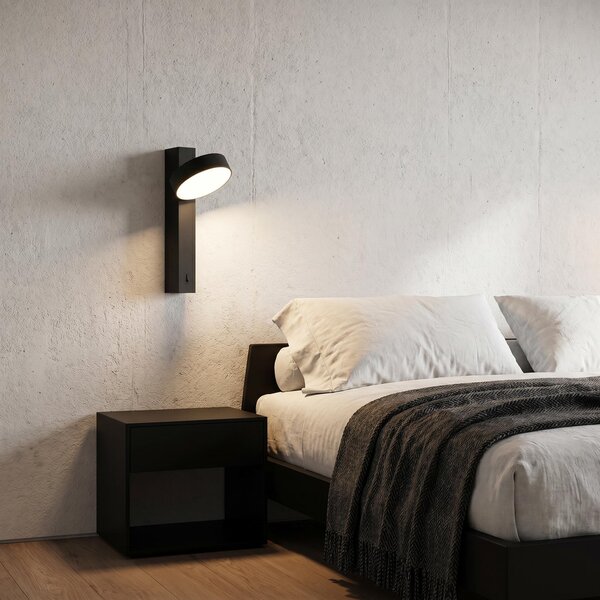 VK Light Lopi LED nástěnné svítidlo Černá