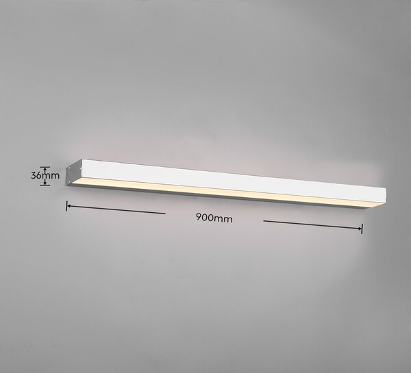 Trio 283919006 LED nástěnné svítidlo Rocco 1x13W | 1400lm | 3000K | IP44 - chrom