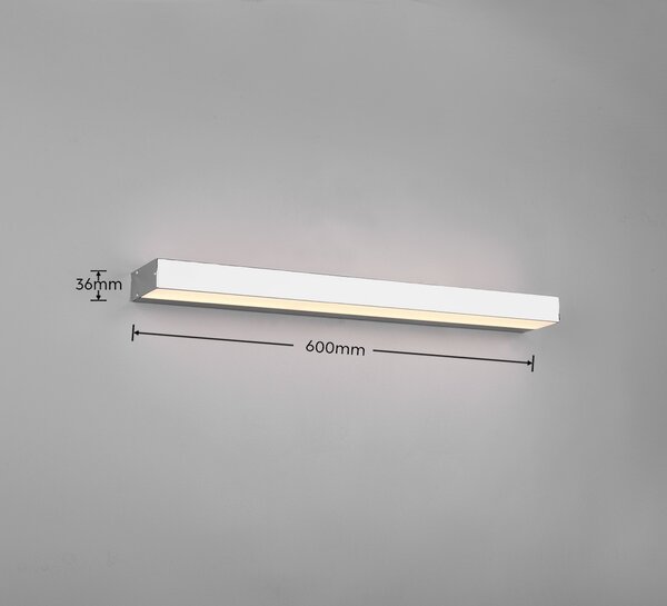 Trio 283916006 LED nástěnné svítidlo Rocco 1x8W | 800lm | 3000K | IP44 - chrom
