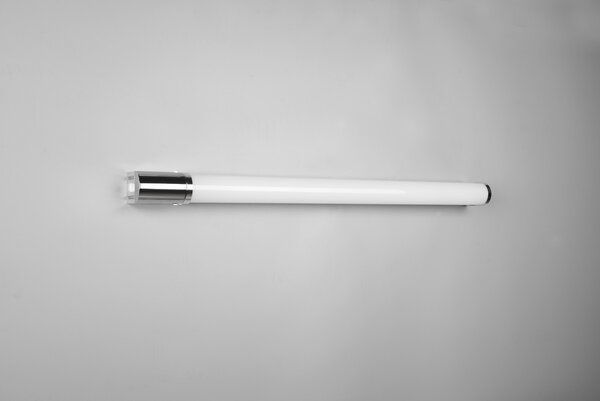 Trio 284077906 LED nástěnné svítidlo Piera 1x16W | 1650lm | 3000K | IP44 - zásuvka, vypínač na těle, chrom