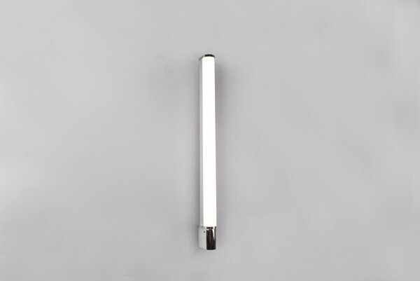 Trio 284077906 LED nástěnné svítidlo Piera 1x16W | 1650lm | 3000K | IP44 - zásuvka, vypínač na těle, chrom