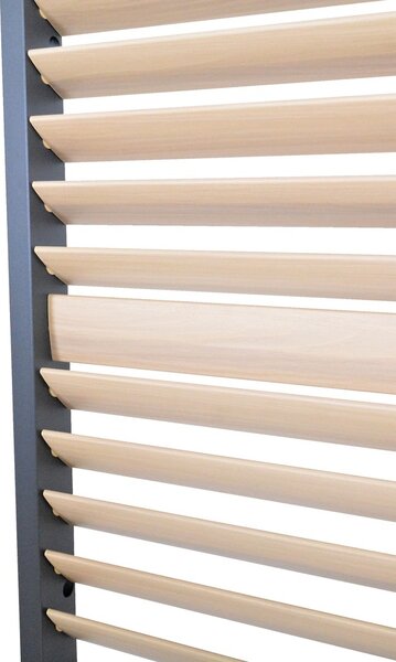 ROJA PANEL ZASTÍNĚNÍ WOOD, SKLÁPĚCÍ LAMELY, HORIZONTÁLNÍ 1,3 m pro bioklimatickou pergolu