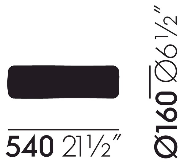 Vitra designové polštáře Support Cushions (54 x ø16 cm)