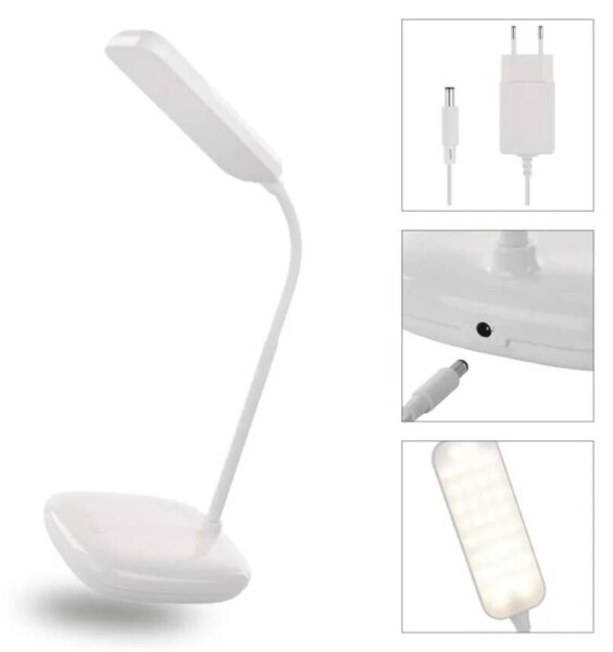 LED Stmívatelná flexibilní stolní lampa LED/12W/230V 3000K/4000K/6500K bílá