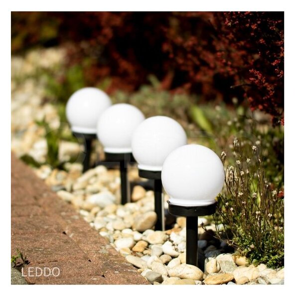 LUMILED solárne lampy KULKA 6x ( sada ) 6500K - biela