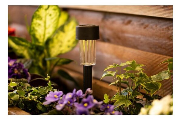 LUMILED solárne lampy 6x ( sada ) 6500K - čierne