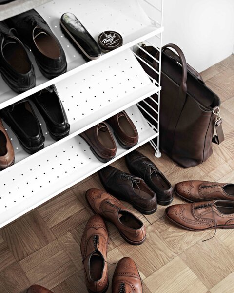 String Police String Shoe Shelf Metal 78 x 30, grey