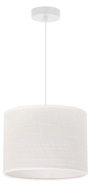 Závěsné svítidlo Juta, 1x bílé jutové stínítko, (fi 20cm), w